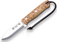 CUCHILLO NORDICO PUÑO ABEDUL RIZADO H/10 CM (CL115)