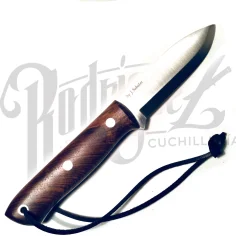Cuchillo Bushcraft Joker BS9 Trampero Scandi mango Nogal CN124