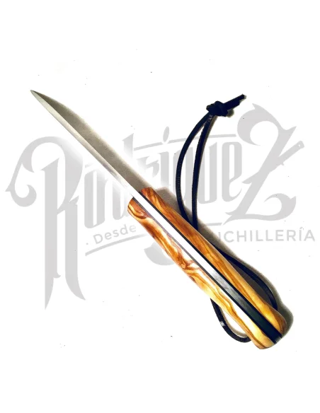 CUCHILLO TRAMPERO PUÑO OLIVO H/10 CM (CO113)