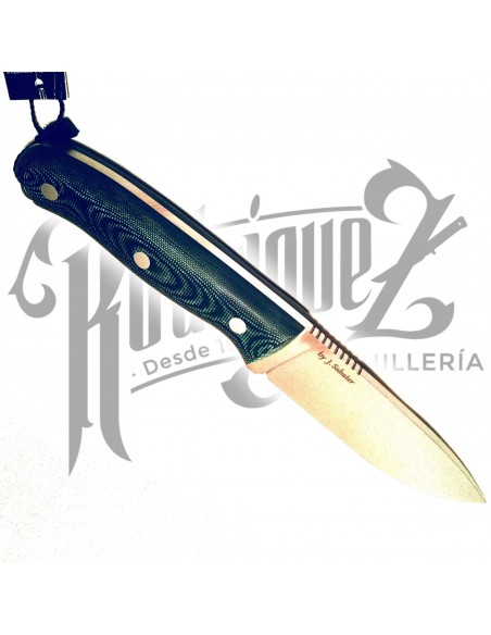CUCHILLO URSUS PUÑO MICARTA CANVAS VERDE H/10 CM (CV116)