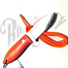 CUCHILLO DE CUELLO AVISPA PUÑO MICARTA NARANJA F/ KYDEX H/ 8CM (CN117) 2