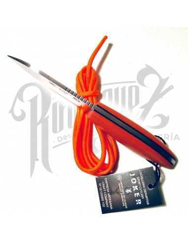 CUCHILLO DE CUELLO AVISPA PUÑO MICARTA NARANJA F/ KYDEX H/ 8CM (CN117)