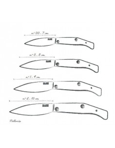 NAVAJA PALLARES GABACHA Nº 00 HOJA 7 CM ACERO CARBONO 2