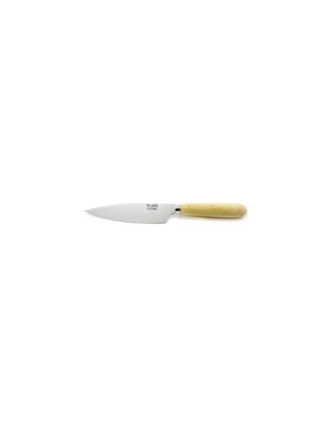 Cuchillo de Cocina Pallares Solsona de 13 cm Mango de Boj Hoja de Acero  ACERO CARBONO