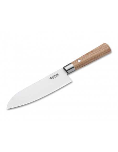 Cuchillo Santoku Boker Damasco Olivo