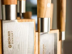 Juego de 7 Cuchillos Boker Damasco Olivo 2