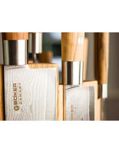 Juego de 7 Cuchillos  Boker Damasco Olivo