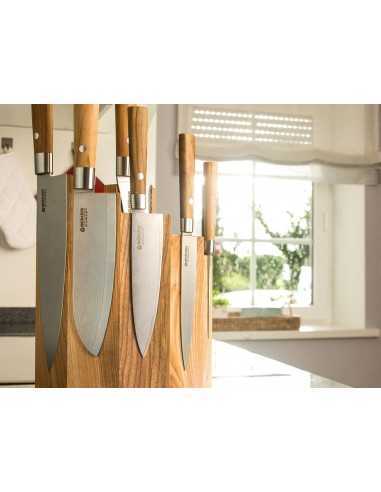 Juego de 7 Cuchillos  Boker Damasco Olivo