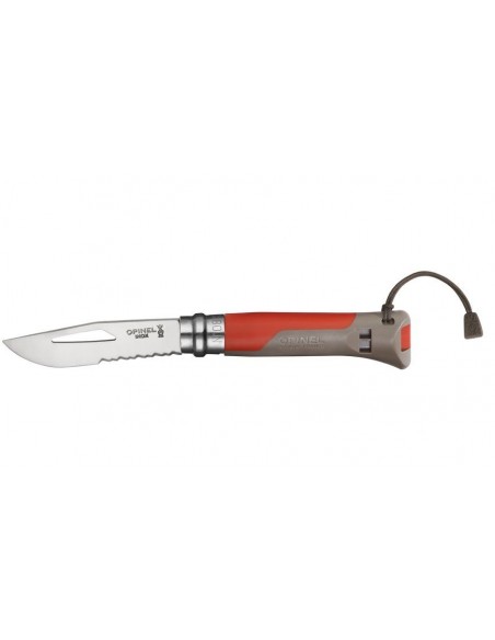 NAVAJA OPINEL OUTDOOR ROJO Nº 8 VRI (8,5 cm de hoja)