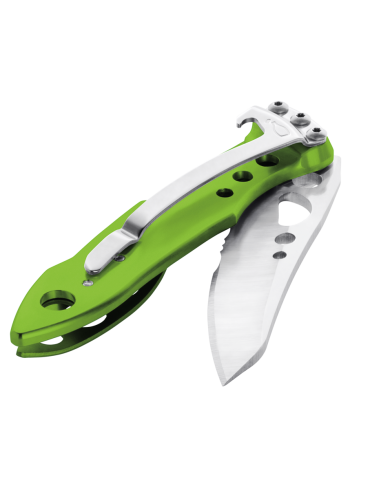 Leatherman Skeletool KBx verde semi-abierta