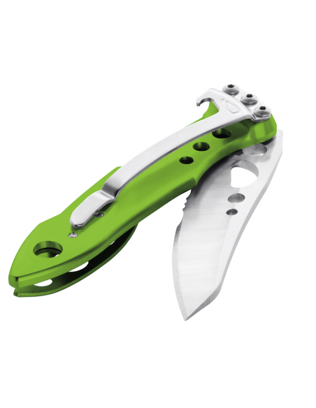 Leatherman Skeletool KBx verde semi-abierta