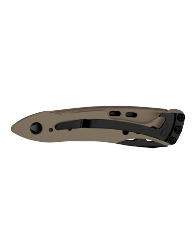 Leatherman Skeletool KBx coyote cerrada clip