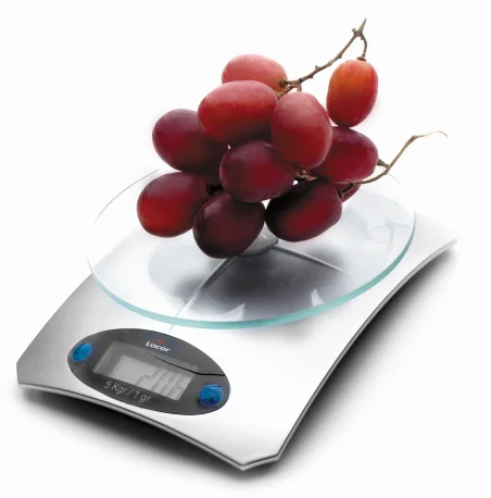 Bascula electronica sobremesa cristal 5 Kg Lacor 61725