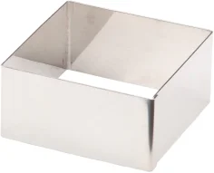 Molde Aro cuadrado 8 x 8 x 4 cm Inox 18/10 Lacor 68480