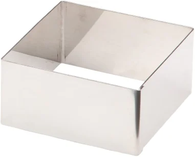 Molde Aro cuadrado 8 x 8 x 4 cm Inox 18/10 Lacor 68480