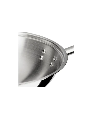 Wok 30 cm inox