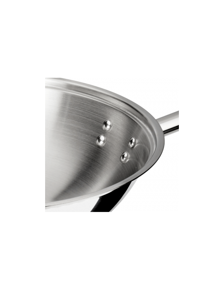 Wok 30 cm inox