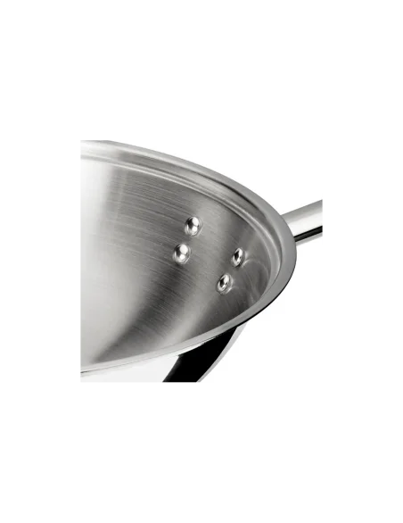 Wok 30 cm inox