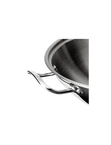 Wok 30 cm inox