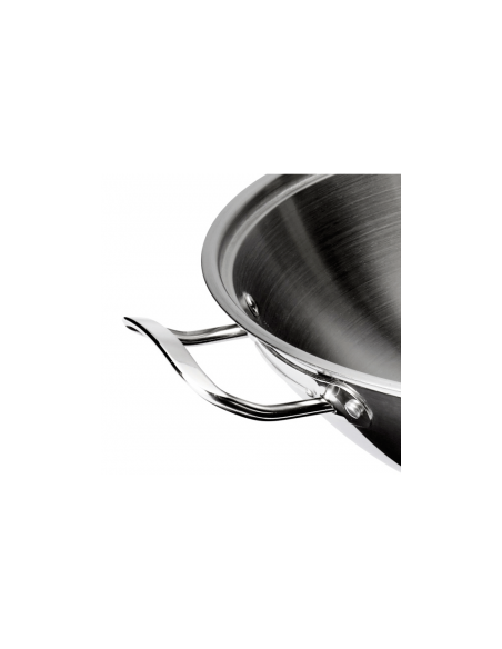Wok 30 cm inox