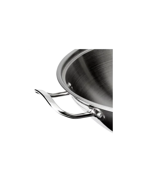 Wok 30 cm inox