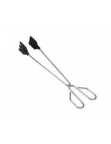 Pinza grill pala larga inox punta silicona Inoxibar 53643
