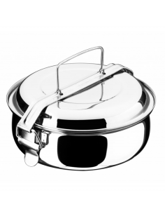 Fiambrera abombada 14 cm para Camping Inoxibar