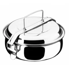 Fiambrera abombada 14 cm para Camping Inoxibar