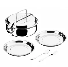 Fiambrera abombada 14 cm para Camping Inoxibar 2