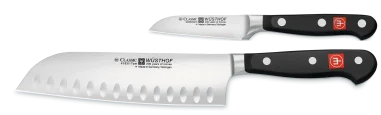 Classic estuche santoku alveolado+pelador carrado Wusthof 9280