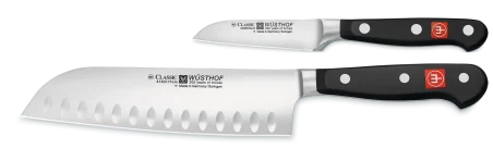 Classic estuche santoku alveolado+pelador carrado Wusthof 9280
