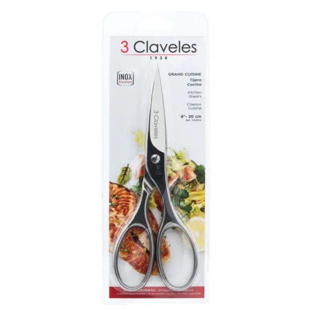 TIJERA COCINA GRAND CUISINE INOX 8" D 3 CLAVELES 