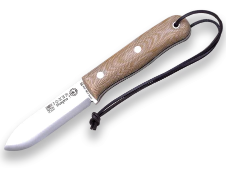 Cuchillo Bushcraft Joker TRAMPERO SCANDI Micarta con Ferrocero