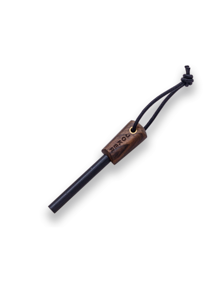 Cuchillo Bushcraft Joker TRAMPERO SCANDI Nogal con Ferrocerio