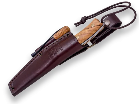 Cuchillo Bushcraft Joker BUSHCRAFTER Olivo con Ferrocerio