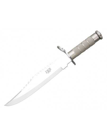 CUCHILLO DE SUPERVIVENCIA PUÑO ALUMINIO Y HOJA DE 25 CM