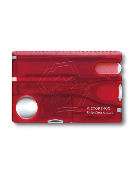 SWISS CARD NAILCARE, ROJO TRANS.