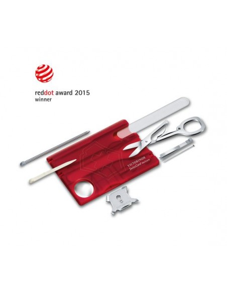 SWISS CARD NAILCARE, ROJO TRANS.