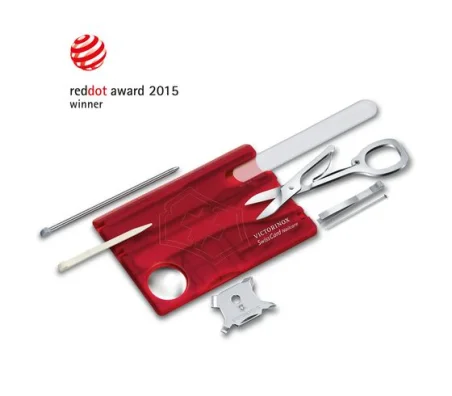 SWISS CARD NAILCARE, ROJO TRANS.