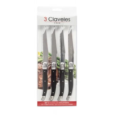 SET 4 CUCHILLOS CHULETEROS BISTRO 11.5 cm - 4.5" D
