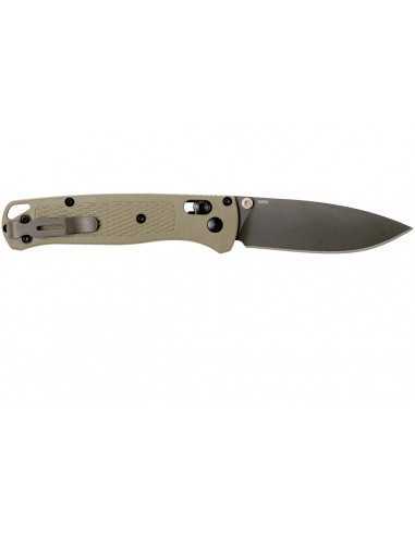 BENCHMADE Bugout, hoja negra FILO Liso