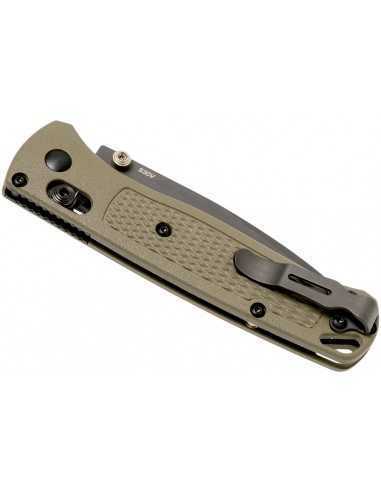 BENCHMADE Bugout, hoja negra FILO Liso