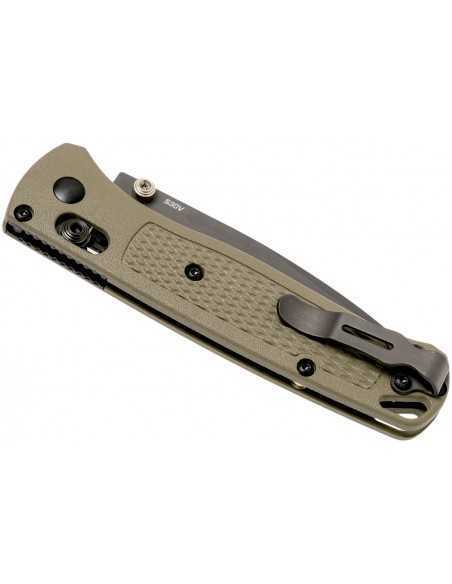 BENCHMADE Bugout, hoja negra FILO Liso
