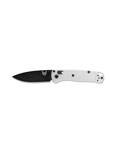 BENCHMADE Mini Bugout, hoja negra FILO Liso