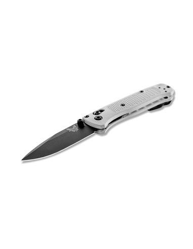 BENCHMADE Mini Bugout, hoja negra FILO Liso