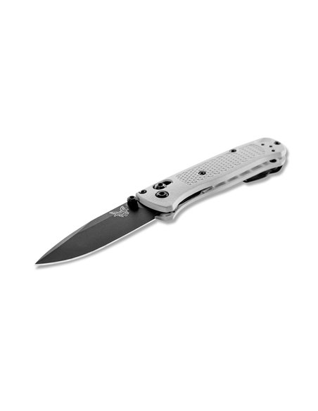 BENCHMADE Mini Bugout, hoja negra FILO Liso