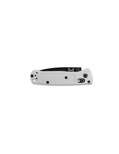 BENCHMADE Mini Bugout, hoja negra FILO Liso