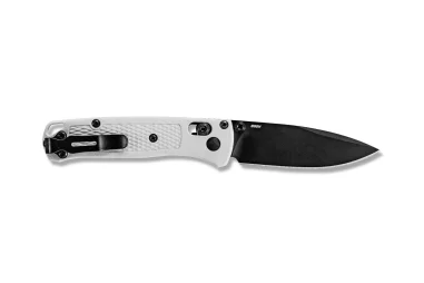 BENCHMADE Mini Bugout, hoja negra FILO Liso
