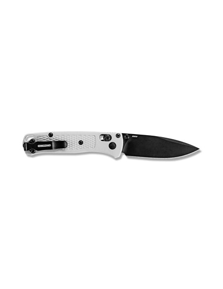 BENCHMADE Mini Bugout, hoja negra FILO Liso