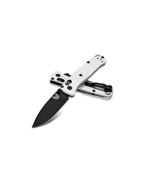 BENCHMADE Mini Bugout, hoja negra FILO Liso